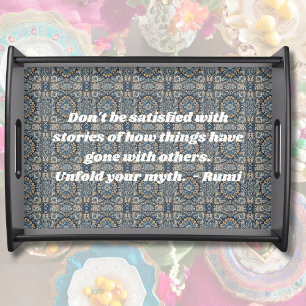 Custom Vintage Tile Nowruz Iranian New Year Gift Serving Tray