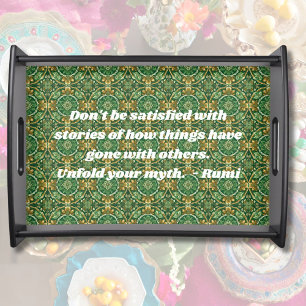 Custom Vintage Tile Nowruz Persian New Year Gift Serving Tray