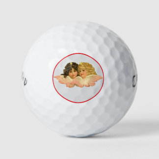 CUSTOM VINTAGE TWIN ANGELS GOLF BALLS