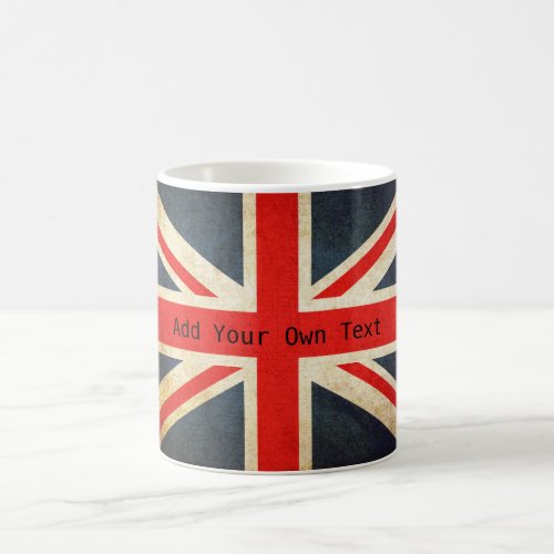 Custom Vintage Union Jack British Flag Coffee Mug