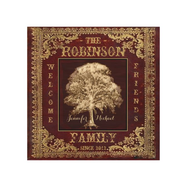 Custom Vintage Welcome Sign (Front)