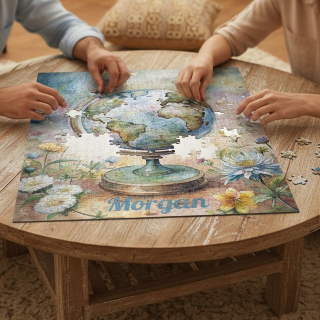 Custom Vintage World Travel Art Jigsaw Puzzle (Creator Uploaded)