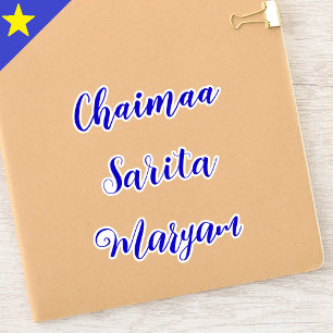 Custom Vinyl Decal Tag, Personalized Name Stickers