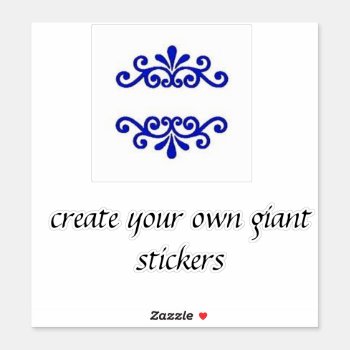 Custom Vinyl Stickers Squares by CREATIVEforBUSINESS at Zazzle