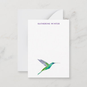 Custom Violetear Hummingbird Note Card