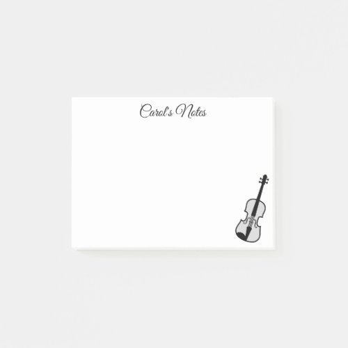 Custom violin Post_it Notes for violinist