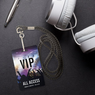 Custom VIP All Access Concert Badge
