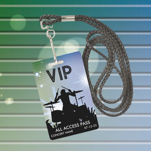 Custom VIP All Access Concert Badge