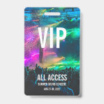 Custom VIP All Access Pass Concert Badge<br><div class="desc">Custom VIP All Access Pass Concert Festival Badge- perfect for any event.
Customize the image, and text to fit your event.
Great for conferences, festivals, music concerts, art events.</div>