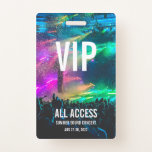Custom Vip All Access Pass Concert Badge at Zazzle