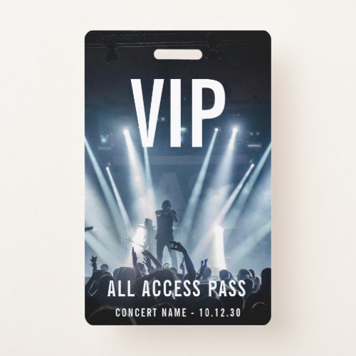 Custom VIP All Access Pass Concert Event Badge