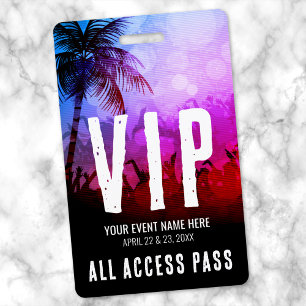 Custom VIP All Access Pass Event Badge