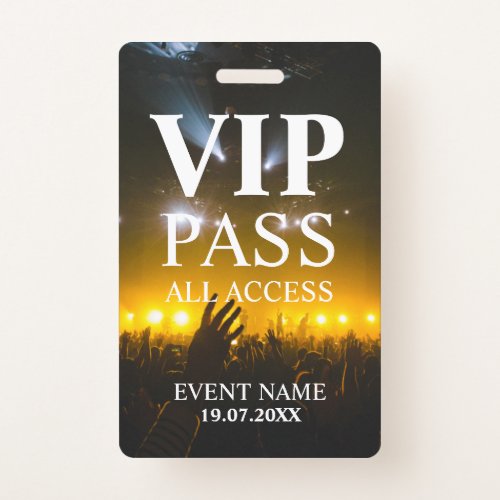 Custom VIP QR Code Event Badge