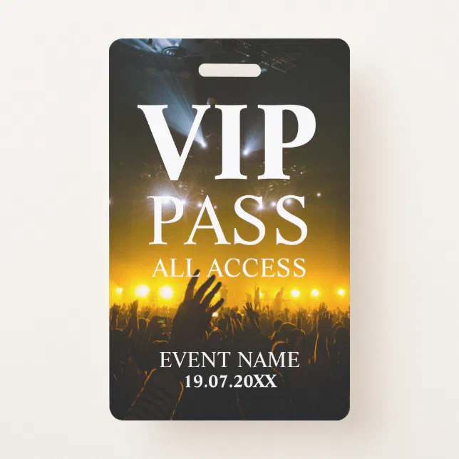 Custom VIP QR Code Event Badge | Zazzle