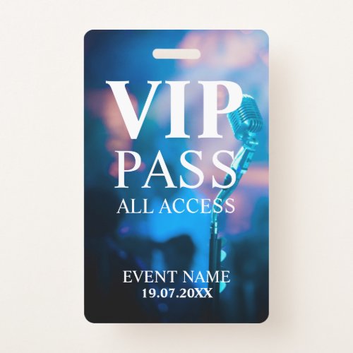 Custom VIP QR Code Event bokeh Badge