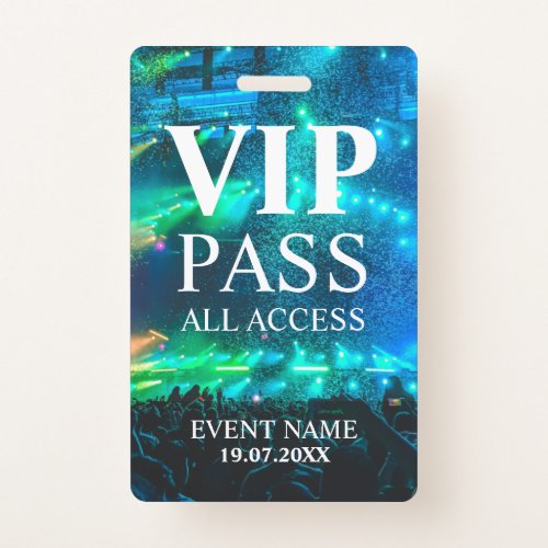 Custom VIP QR Code Event Confetti Badge