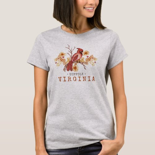 Custom Virginia Cardinal  T_Shirt