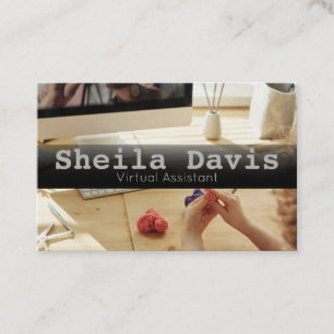 Custom Virtual Assistant  Business Card