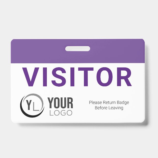 Custom Visitor ID Badge (Front)