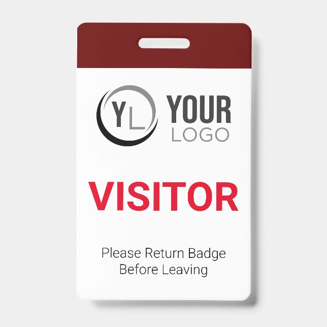 Custom Visitor ID Badge (Front)
