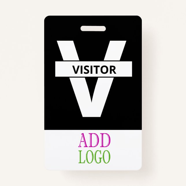 Custom Visitor - Photo pass-  Name ID Badge (Front)