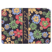 Custom Vivid Colorful Flowers to Personalize iPad Air Cover (Horizontal)