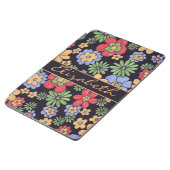 Custom Vivid Colorful Flowers to Personalize iPad Air Cover (Side)