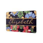 Custom Vivid Colorful Flowers to Personalize License Plate (Left)