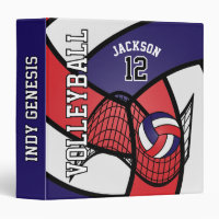 Custom - Volleyball in Red, White and Navy Blue