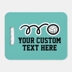 Custom volleyball neoprene stadium seat cushion