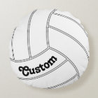 Custom Volleyball Round Decorative Throw Pillow