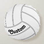 Custom Volleyball Round Decorative Throw Pillow Custom Volleyball Round Decorative Throw Pillow