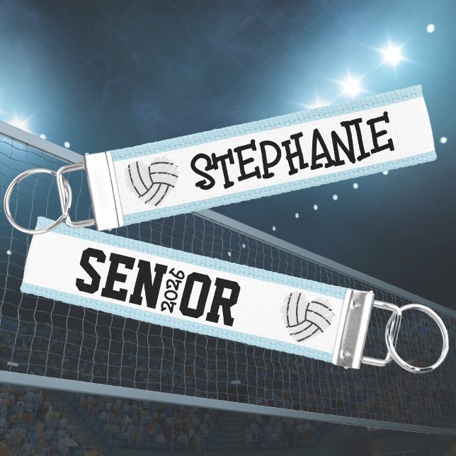 Custom volleyball senior night graduation gift wrist keychain (Creator Uploaded)