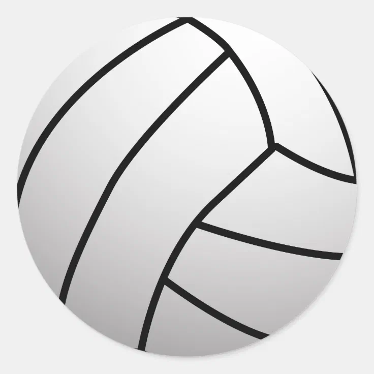 Custom VolleyBall Sports Product Classic Round Sticker | Zazzle