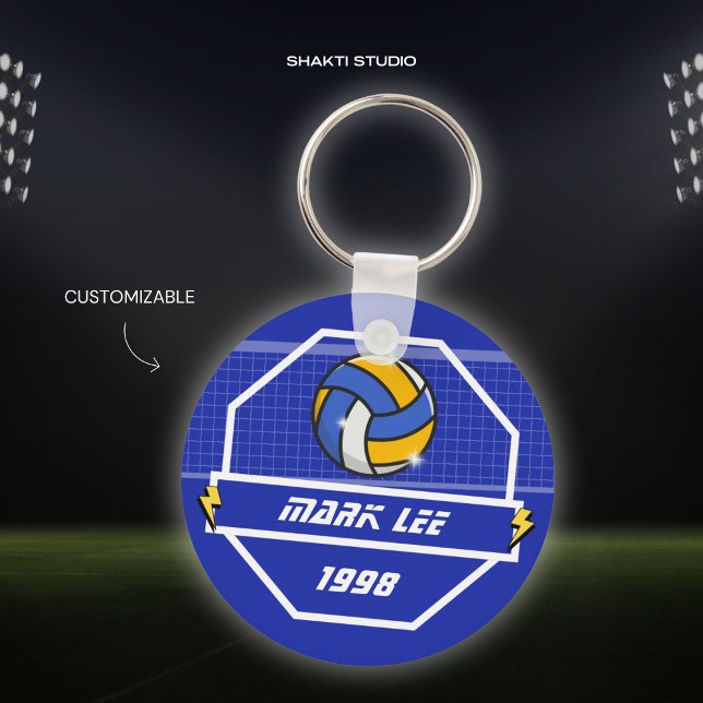 Custom Volleyball Sports Team Keychain (Creator Uploaded)