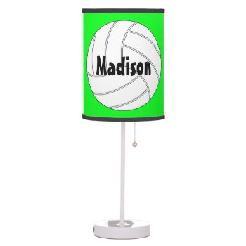 Custom Volleyball Table Lamp by SoccerMomsDepot at Zazzle