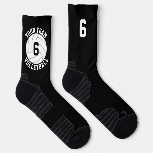 Custom Volleyball Team Name  Player Jersey Number Socks