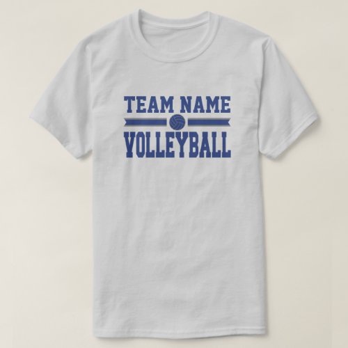 Custom Volleyball Team Name Template T_Shirt