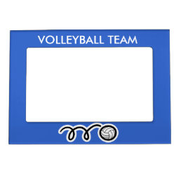 Custom volleyball team picture frame magnet