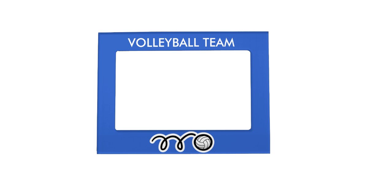 Custom volleyball team picture frame Zazzle