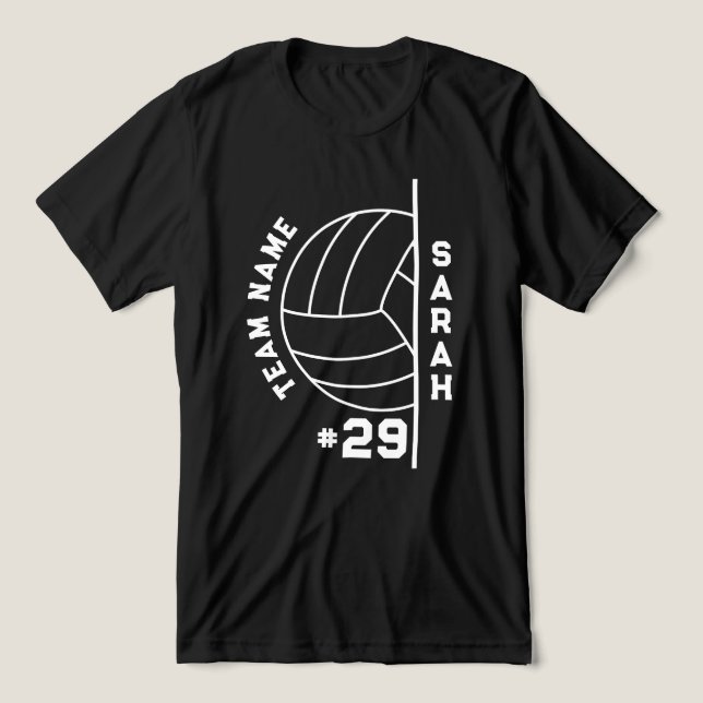 Custom Volleyball Team School Volleyball Game Day Tri-Blend Shirt (Design Front)
