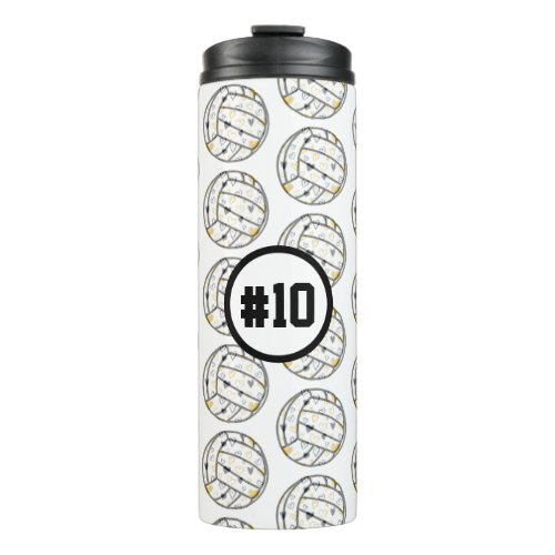 Custom Volleyball Thermal Tumbler