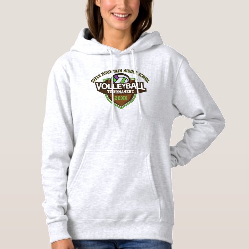 Custom Volleyball Tournament Year Name Number Hoodie
