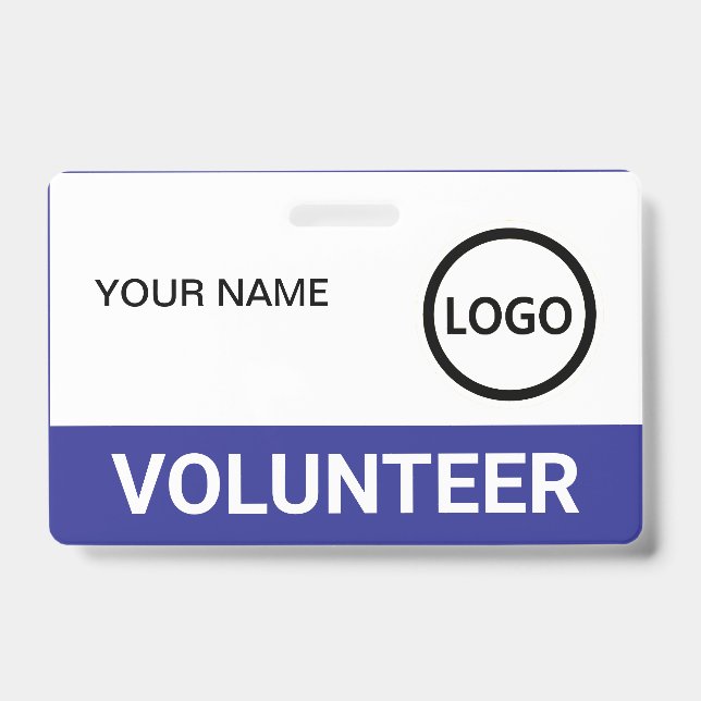 Custom Volunteer Badge Lanyard Event Team Logo (Front)