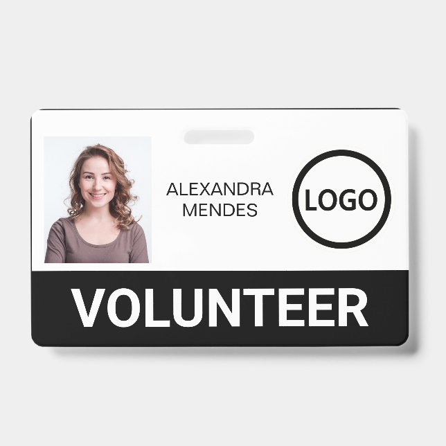 Custom Volunteer Badge Lanyard Event Team Logo (Front)