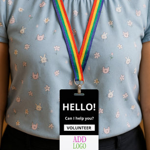 Custom Volunteer - Photo pass- Name ID Badge