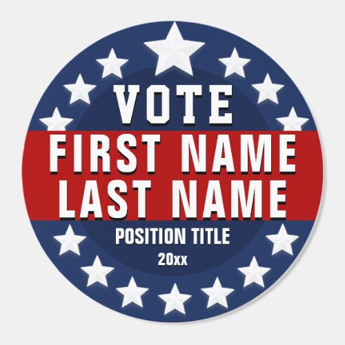 Custom Vote Classic Round Sticker