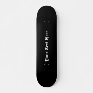 Custom Wall Art, Skate Deck, Black and White  Skateboard