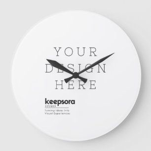 Custom Wall Clock, 10.75" Acrylic Large Clock