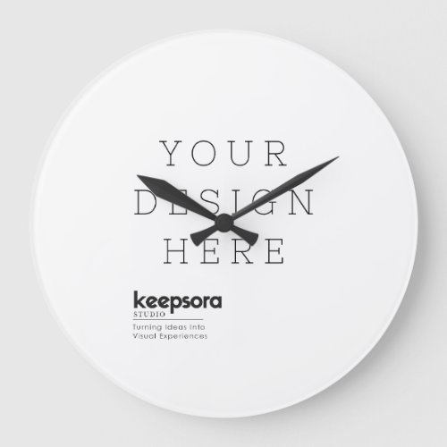 Custom Wall Clock, 10.75" Acrylic Large Clock